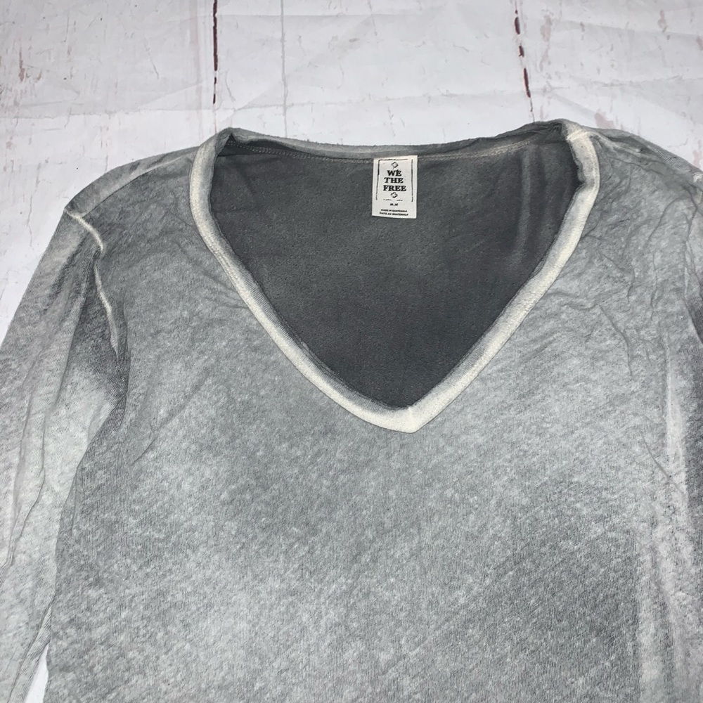 Free people Long Beach Gray tee shirt - Picture 3 of 5